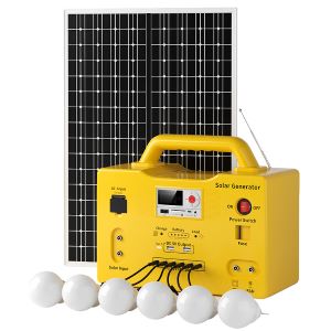 50W Portable Home Solar Light Kit